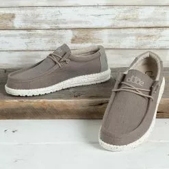 Hey Dude Wally Chambray - Sepia Brown All Footwear