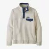 Patagonia Women's Organic Cotton Quilt Snap-T® Pullover - Pelican W/Stone Blue