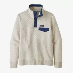 Patagonia Women's Organic Cotton Quilt Snap-T® Pullover - Pelican W/Stone Blue
