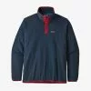 Patagonia Men's Micro D® Snap-T® Fleece Pullover - New Navy W/Classic Red