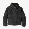 Patagonia Women's Recycled High Pile Fleece Down Jacket - Ink Black