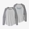 Patagonia Tops Women's Tropic Comfort Crew - Tail Rise: White
