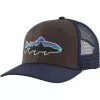 Patagonia Men's Fitz Roy Fish LoPro Trucker Hat - Basalt Brown