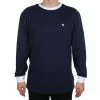 Magenta Men's Skateboards Brode Longsleeve Tee Navy