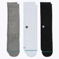 Stance Icon Crew 3 Pack Socks Accessories
