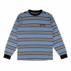 Welcome THELEMA STRIPE LONG SLEEVE KNIT - MOONLIGHT Men's