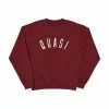 Quasi Poster Crew Sweat [Maroon] Men's