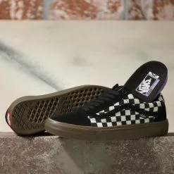 Vans All Footwear CHECKERBOARD BMX OLD SKOOL - Black And Dark Gum