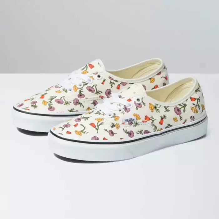 Vans AUTHENTIC - POPPY FLORAL CREAM All Footwear