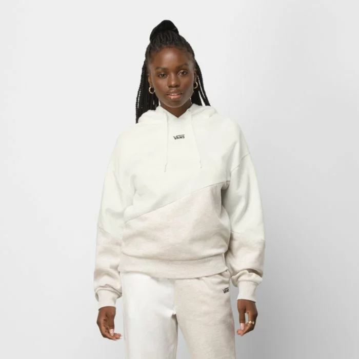 Vans Women's BLOCKED OFF BLOUSON HOODIE - MARSHMALOW
