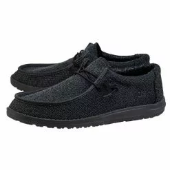 Hey Dude Wally Sox Funk - Jet Black All Footwear