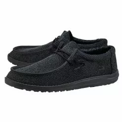 Hey Dude Wally Sox Micro - Total Black All Footwear
