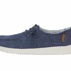 WENDY CHAMBRAY NAVY WHITE Women's Hey Dude Shoes