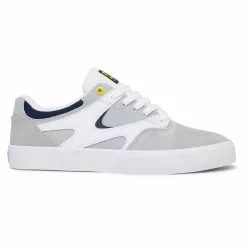 DC Shoes Sale Kalis Vulc Shoes Grey & White