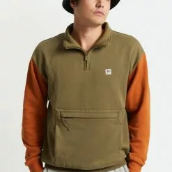 Brixton Alton 1/4 Zip Mock Neck