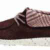 Hey Dude Britt Houndstooth Burgundy Shoe-Clearance