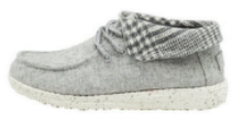 Hey Dude Britt Houndstooth Grey Shoe- Clearance All Footwear