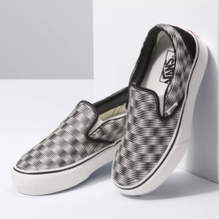 Vans HEMP BLUR CHECKER SLIP-ON PLATFORM SF