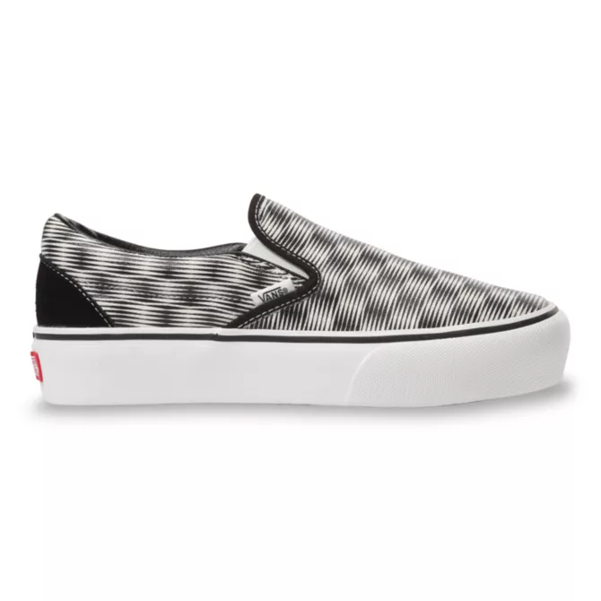 Vans HEMP BLUR CHECKER SLIP-ON PLATFORM SF