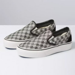 Vans HEMP BLUR CHECKER SLIP-ON PLATFORM SF