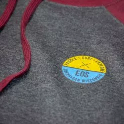 Eos Surf Shop Circle Logo Raglan Hoodie