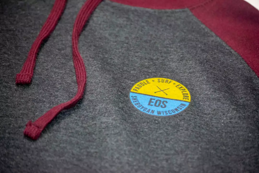Eos Surf Shop Circle Logo Raglan Hoodie