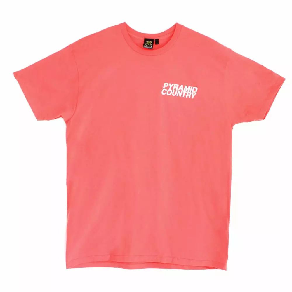 Pyramid Country Men's Glogo Tee - Coral