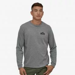 Patagonia Men's Long-Sleeved Fitz Roy Scope Responsibili-Tee® - Kelp Forest