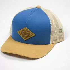 Eos Surf Shop Leather Patch Snapback - Dark Blue EOS Branded