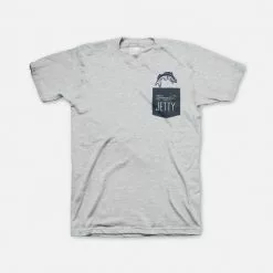 Jetty Jumper Pocket Tee- Heather Grey Men's