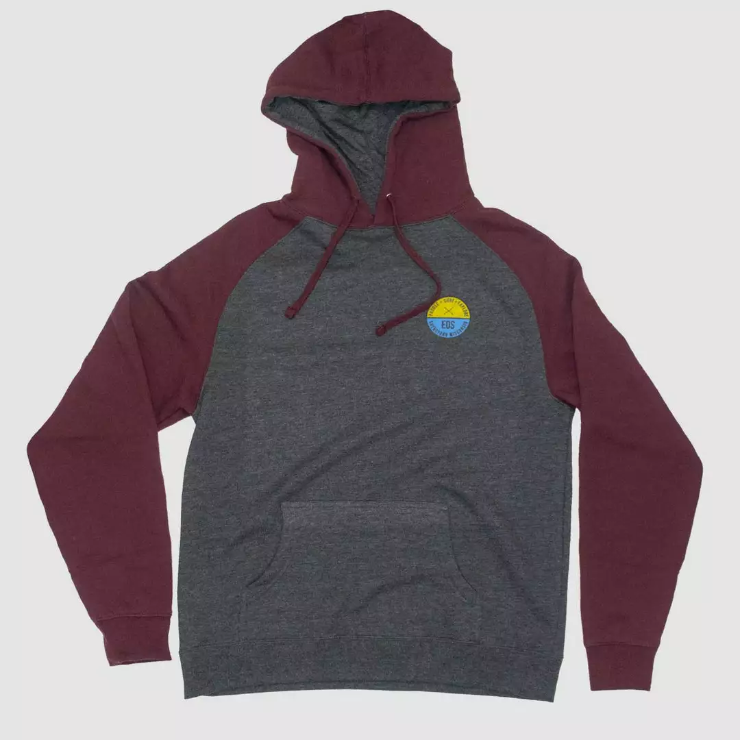Eos Surf Shop Circle Logo Raglan Hoodie
