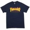 Men's Thrasher Flame Tee - Navy