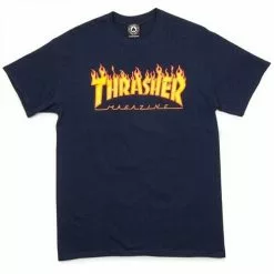 Men's Thrasher Flame Tee - Navy