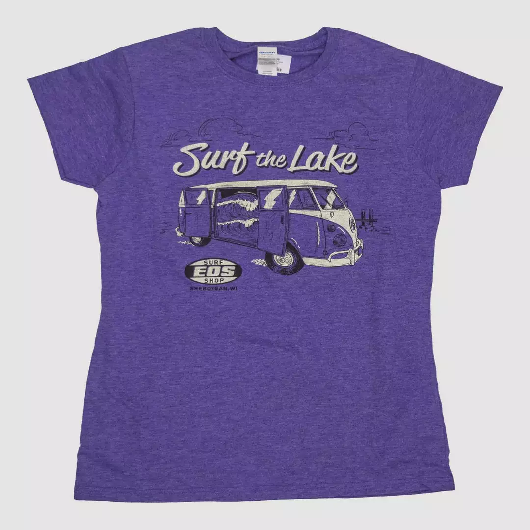 Eos Surf Shop Womens Surf The Lake Shirt- Purple Women's