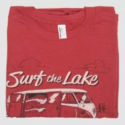Eos Surf Shop Men's Surf The Lake Shirt - Red