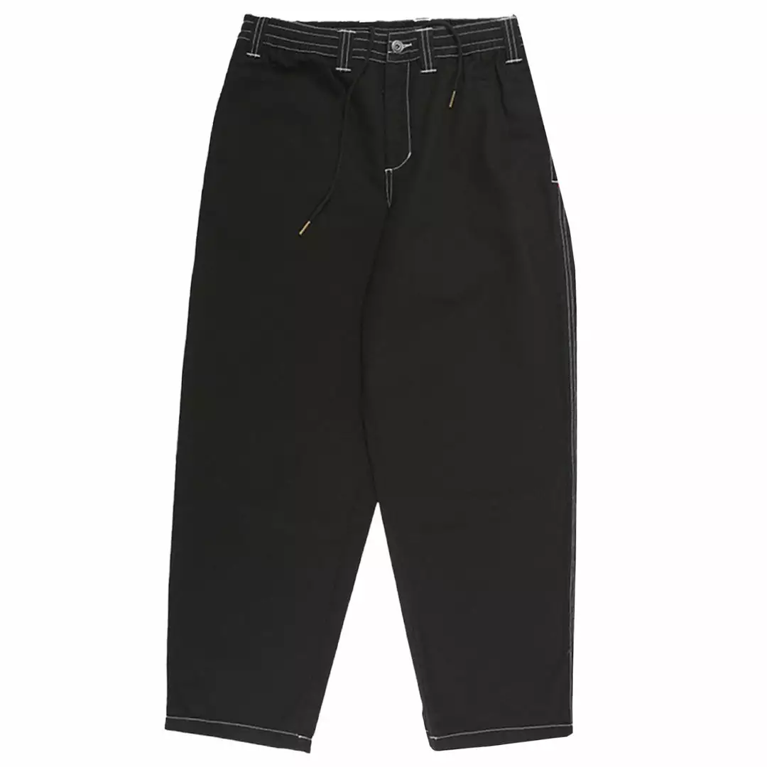 TOA THEORIES STAMP LOUNGE PANTS - BLACK CONTRAST STITCH